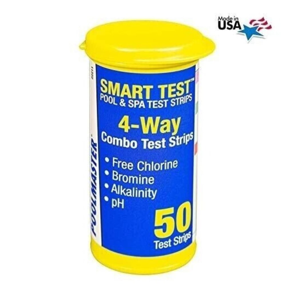 Poolmaster 22211 Smart Test 4-Way Pool and Spa Test Strips 2 PK- 50 Ct. each